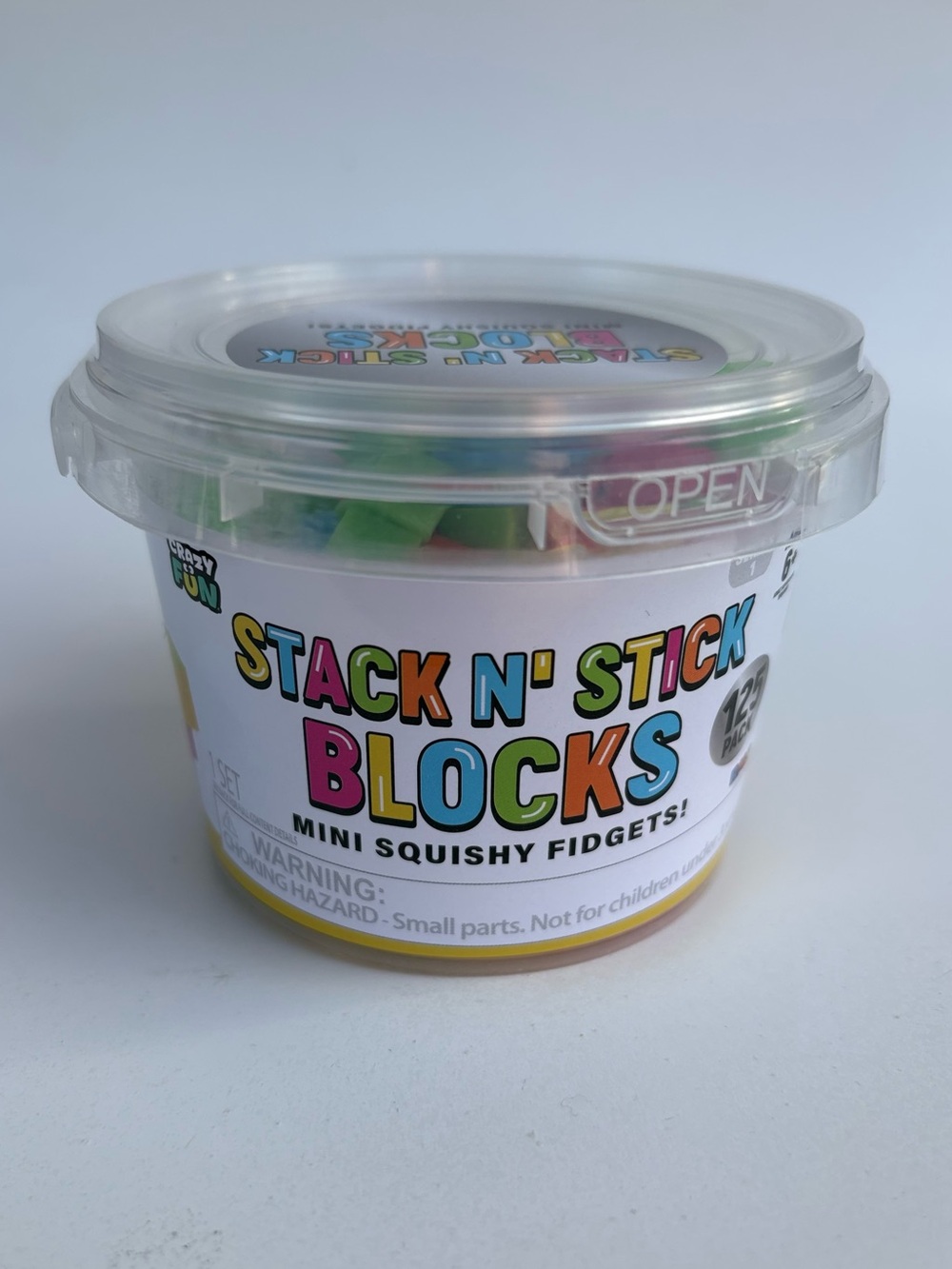 Viral Rare Fun Stack N' Stick Blocks Mini Squishy Fidgets - Picture 4 of 6